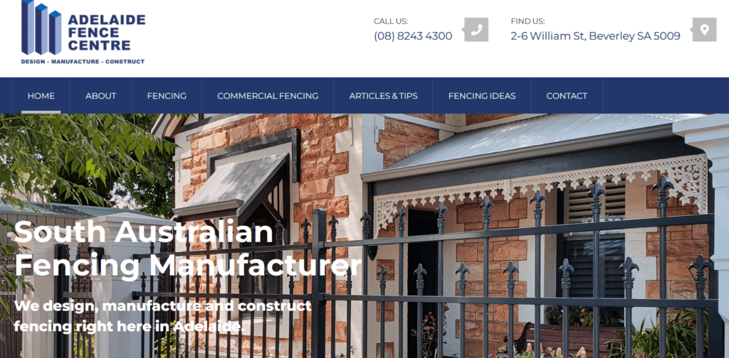 Adelaide Fence Centre Homepage