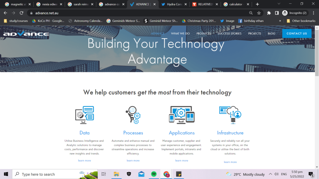 Advance Business Consulting Homepage