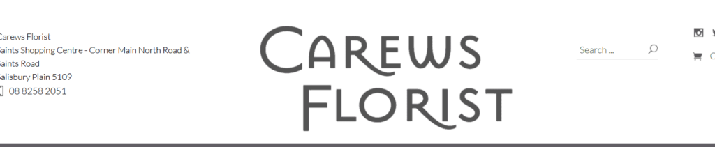 Carews Florist Homepage