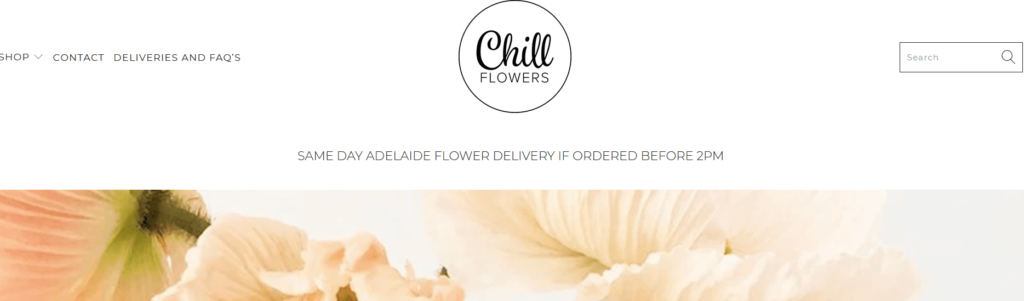 Chill Flowers Homepage