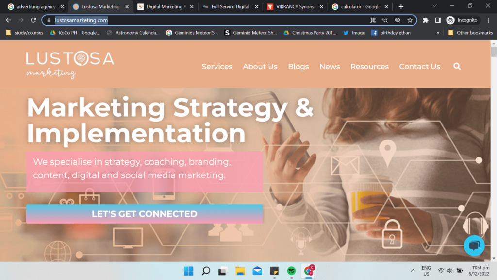 Lustosa Marketing Homepage