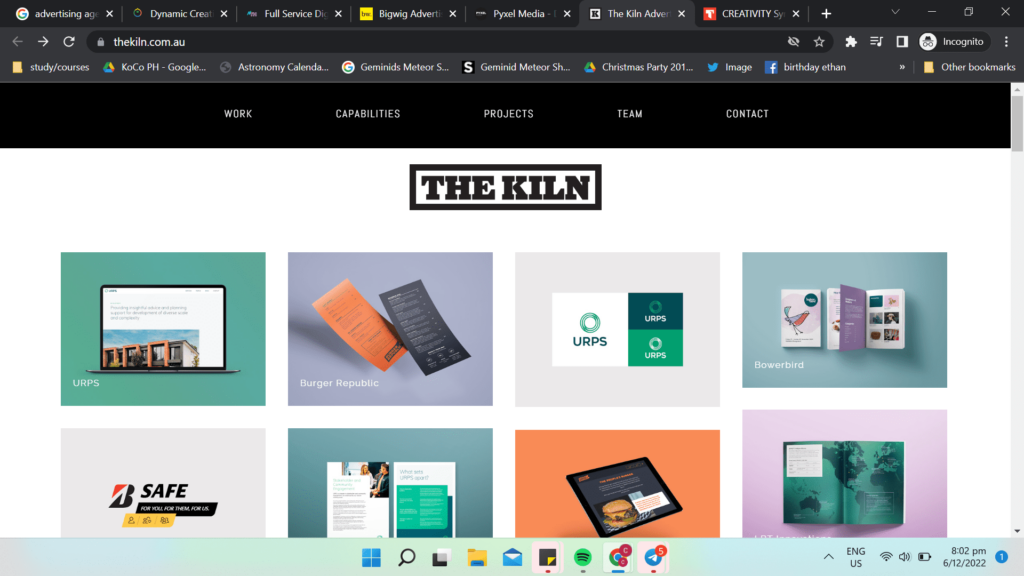 The Kiln Advertising Homepage