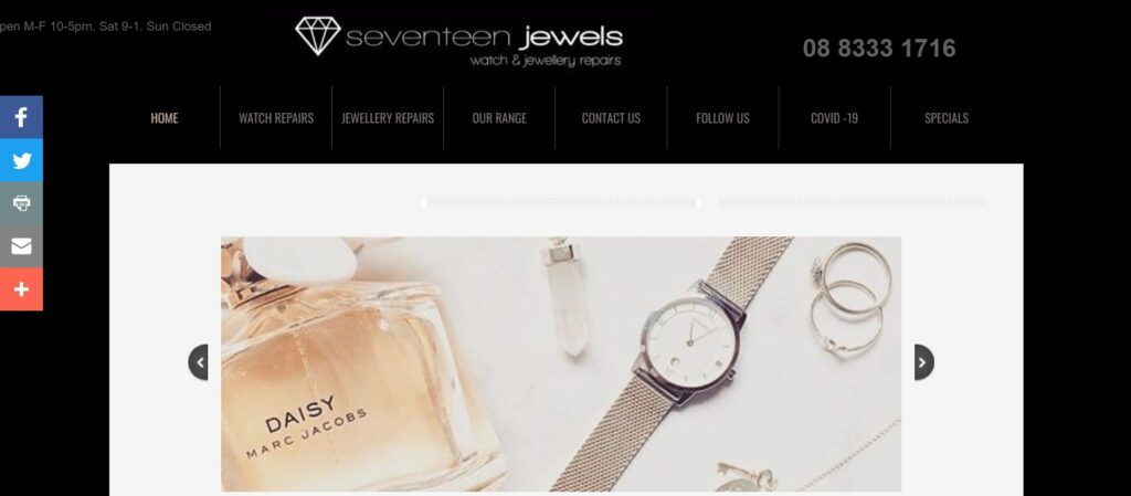 Seventeen Jewels Homepage