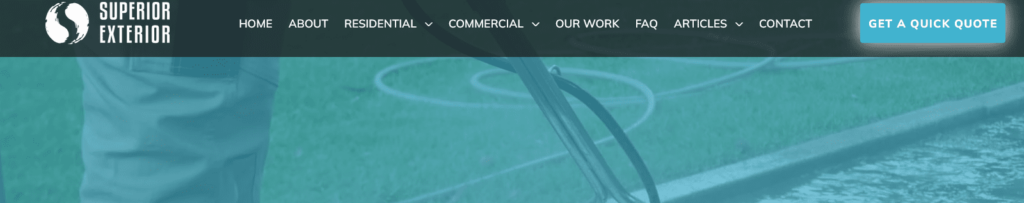 Superior Exterior Cleaning Homepage