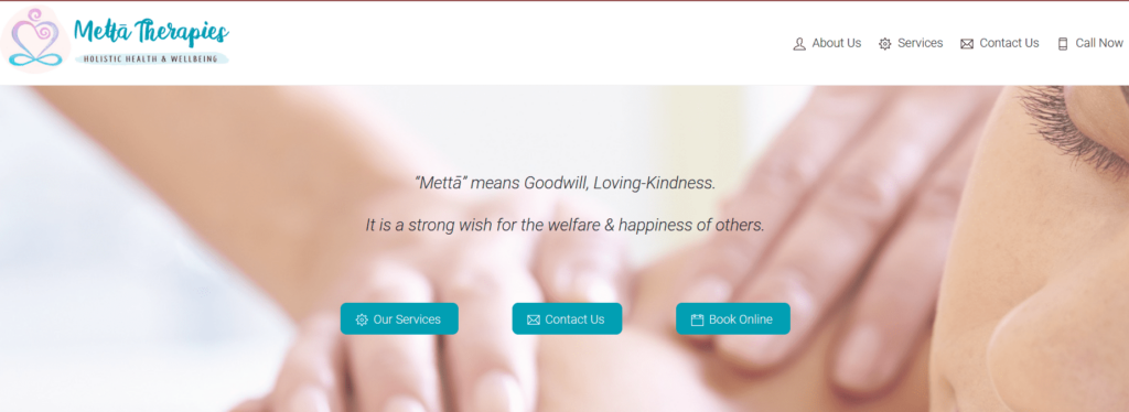 Metta Therapies, Holistic Health and Wellbeing Homepage