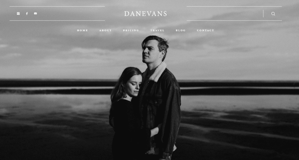 1. Dan Evans Photography Homepage