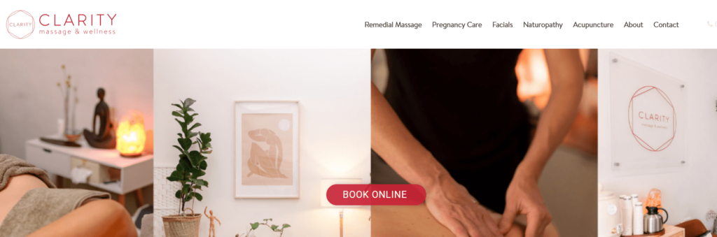 Clarity Massage and Wellness Homepage
