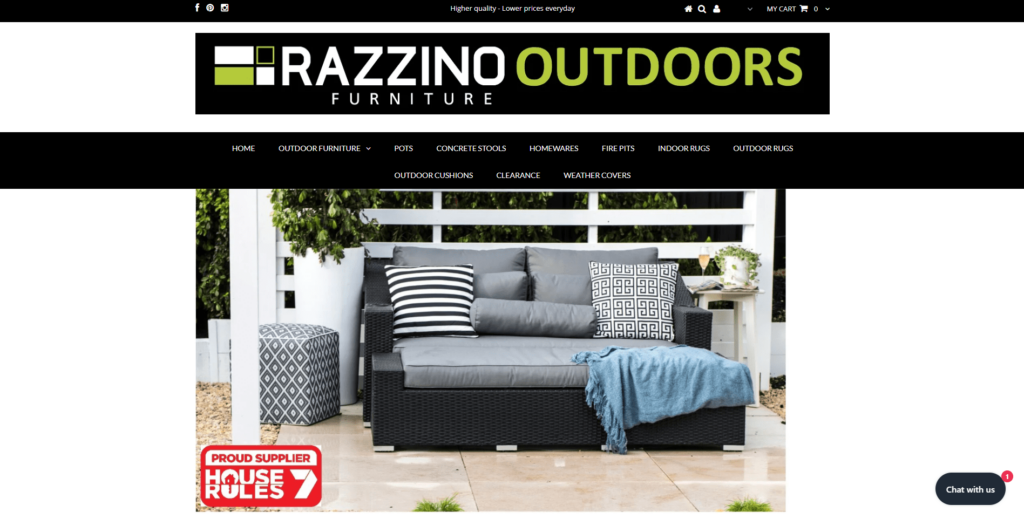 Razzino Furniture Homepage