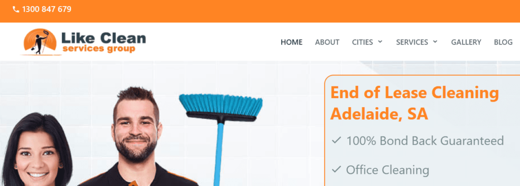 Like Cleaning Services Group Homepage
