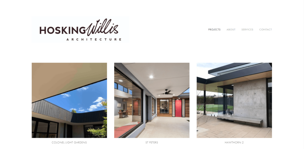 Hosking Willis Architecture Homepage