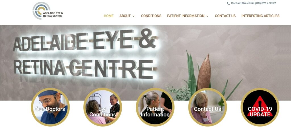 Adelaide Eye and Retina Centre Homepage