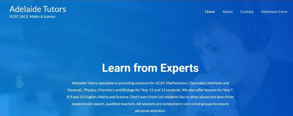 Adelaide Tutors Homepage