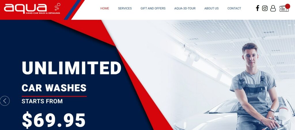 Aqua Hand Car Wash & Detailing Homepage