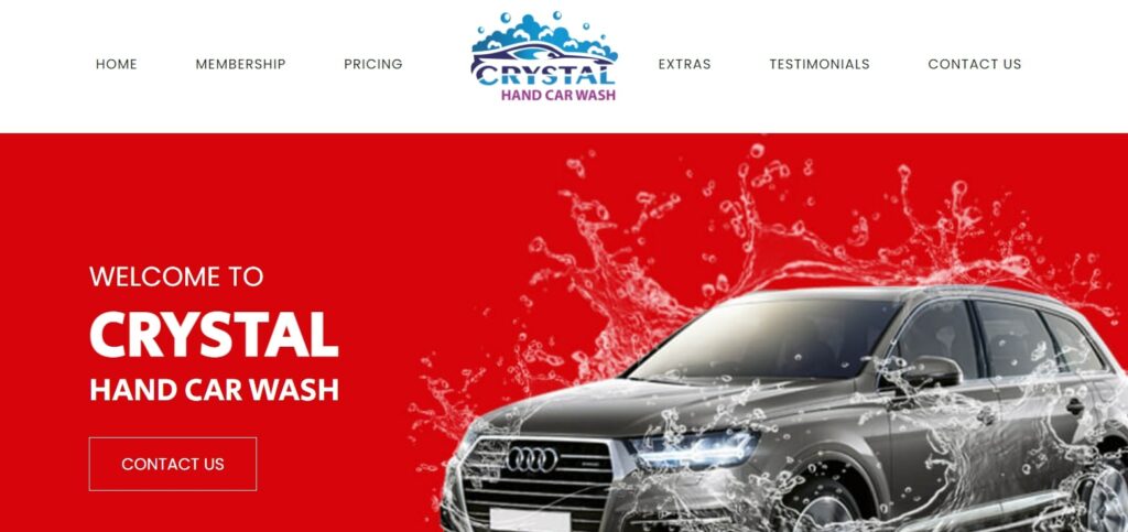 Crystal Hand Car Wash Homepage
