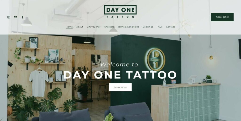 Day One Tattoo Homepage