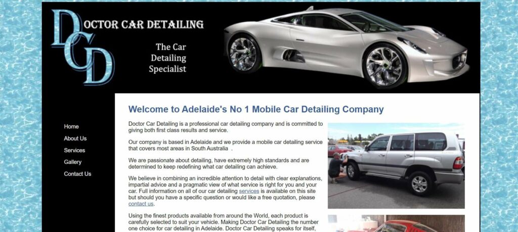 Doctor Car Detailing Homepage