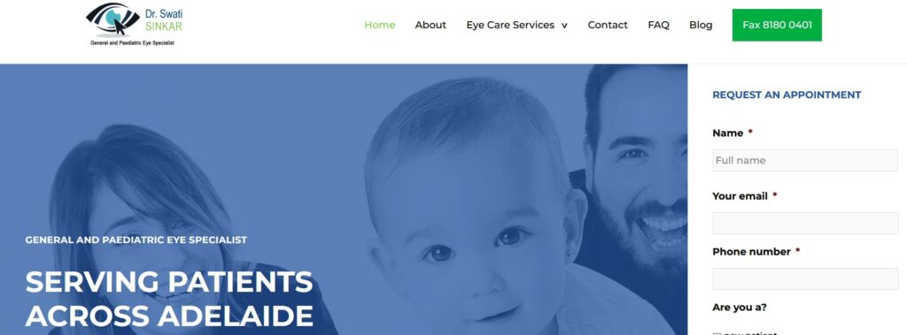 Dr Swati Sinkar General and Pediatric Eye Specialist Homepage