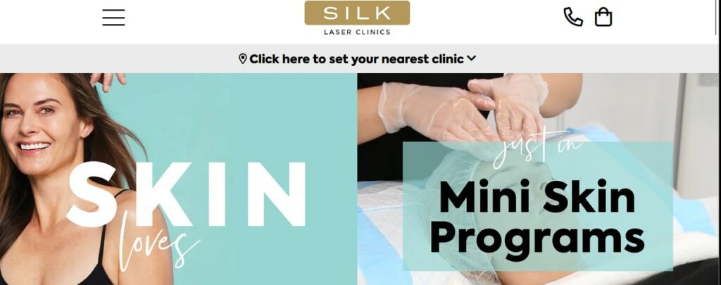 SILK Laser Clinics Homepage