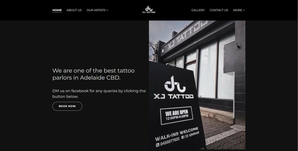 XJ Tattoo Homepage