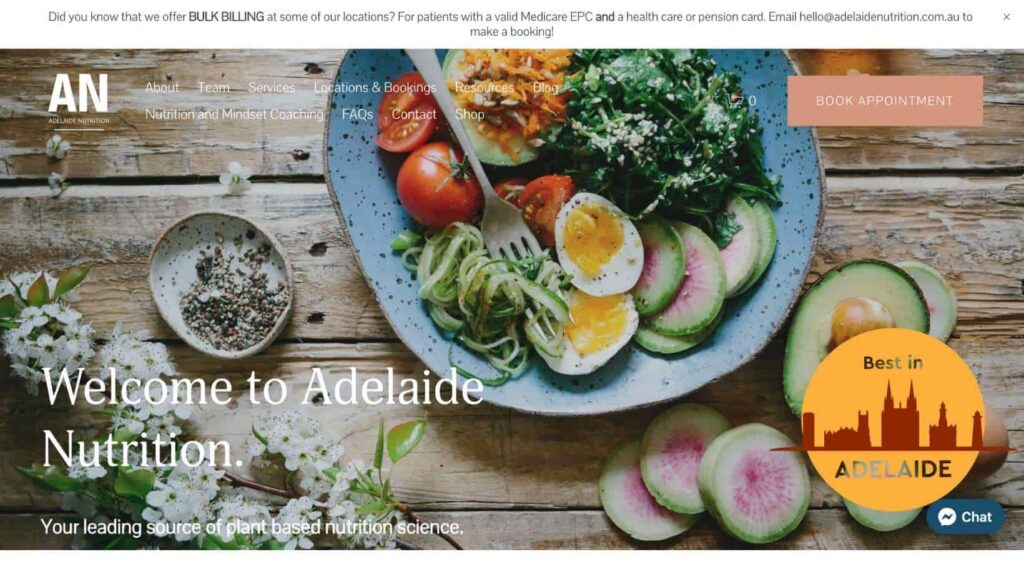 Adelaide Nutrition' Homepage