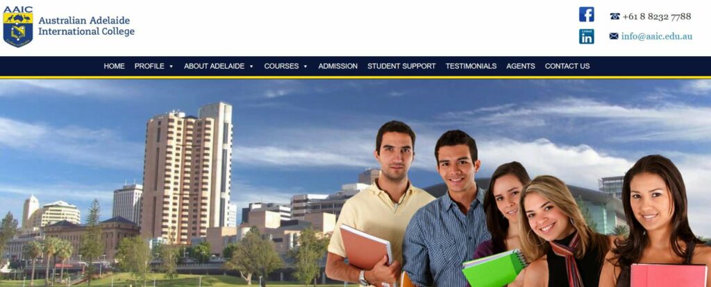 Australian Adelaide International College Homepage