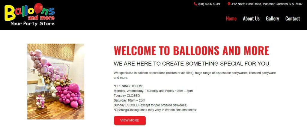Balloons and more, Your Party Store Homepage