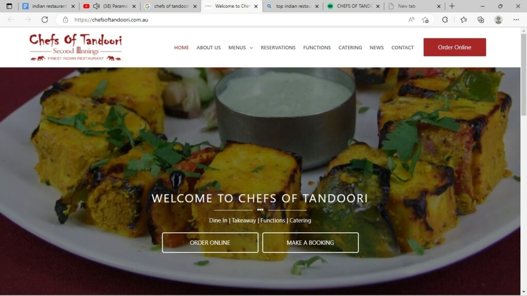 Chefs of Tandoori' Homepage