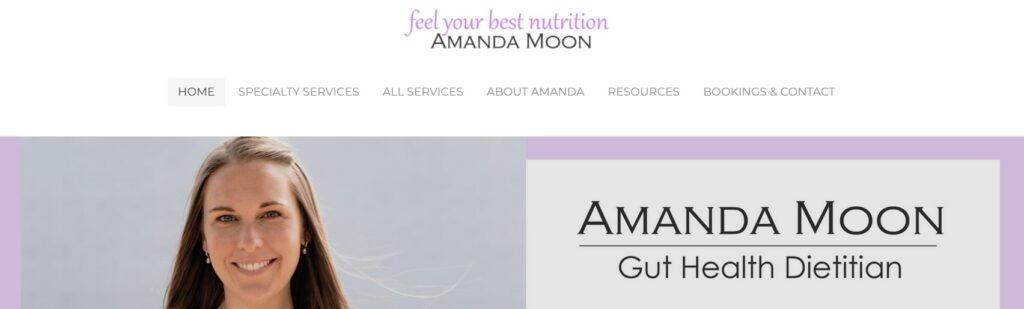 Feel Your Best Nutrition Amanda Moon, Dietitian' Homepage