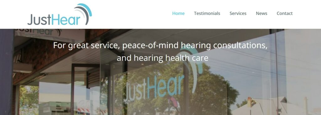 Just Hear' Homepage