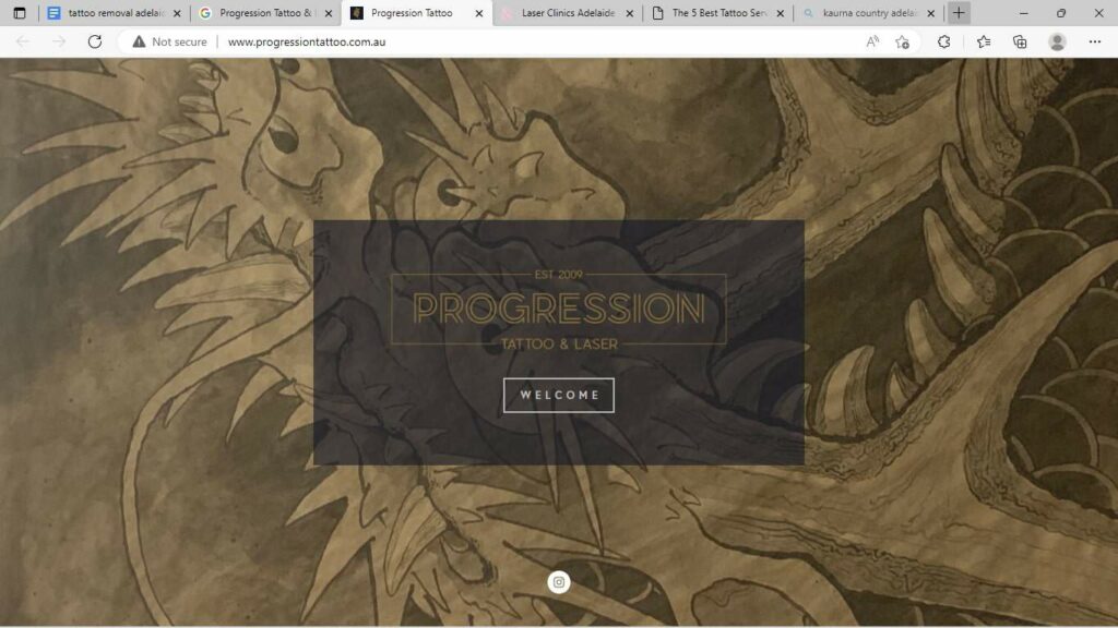 Progression Tattoo & Laser' Homepage