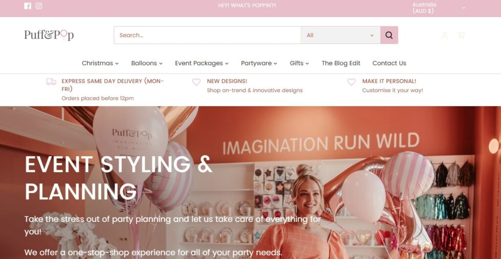 Puff and Pop Homepage