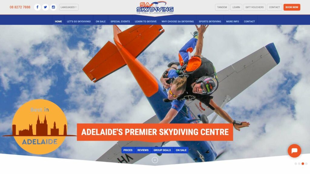 SA Skydiving' Homepage