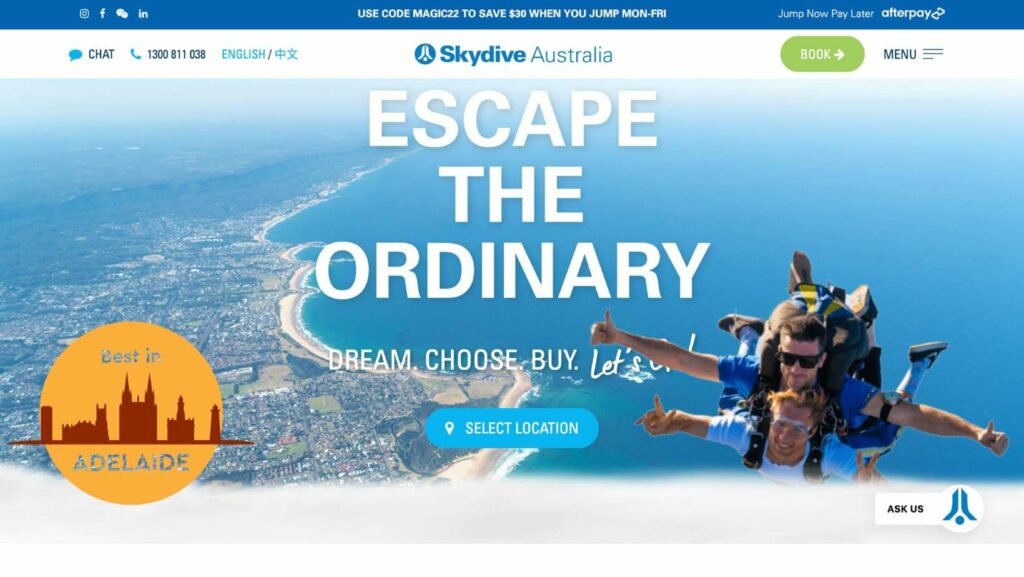 Skydive Australia' Homepage