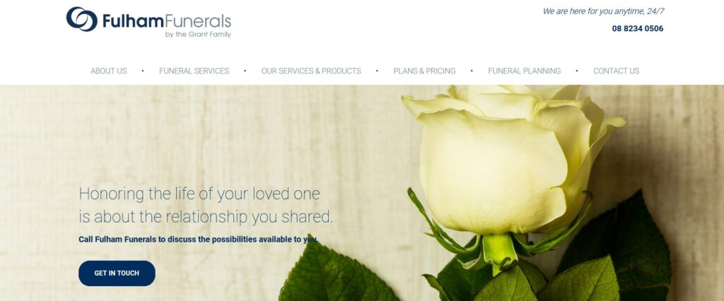 Fulham Funerals Homepage