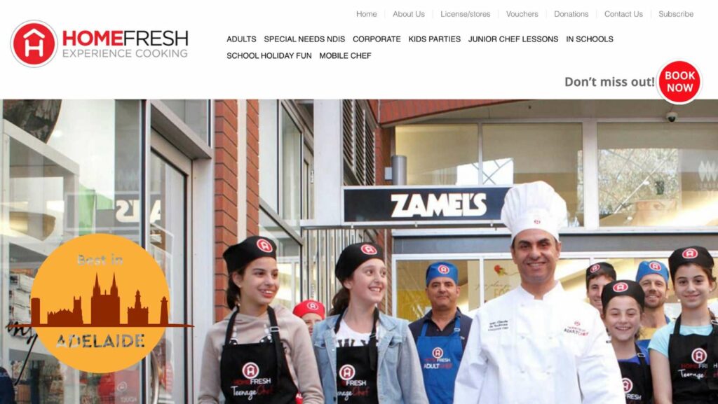 Homefresh Experience Cooking Homepage