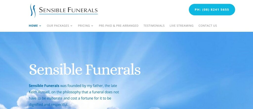 Sensible Funerals Homepage