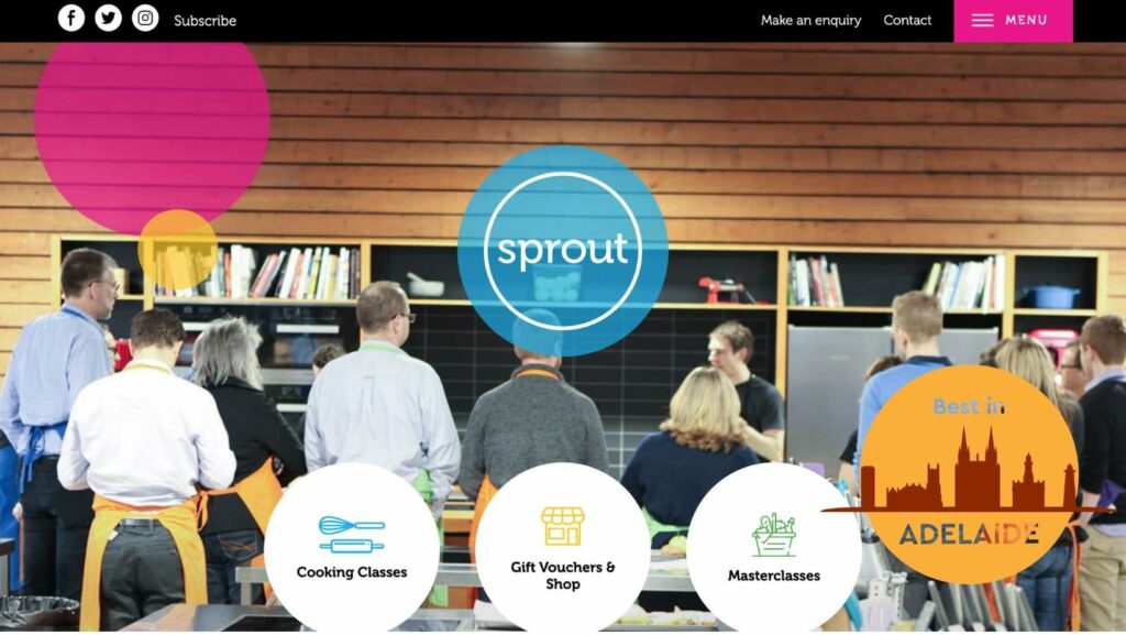 Sprout Cooking School & Health Studio Homepage
