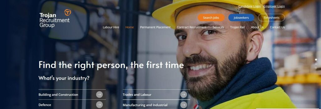 Trojan Recruitment Group Homepage