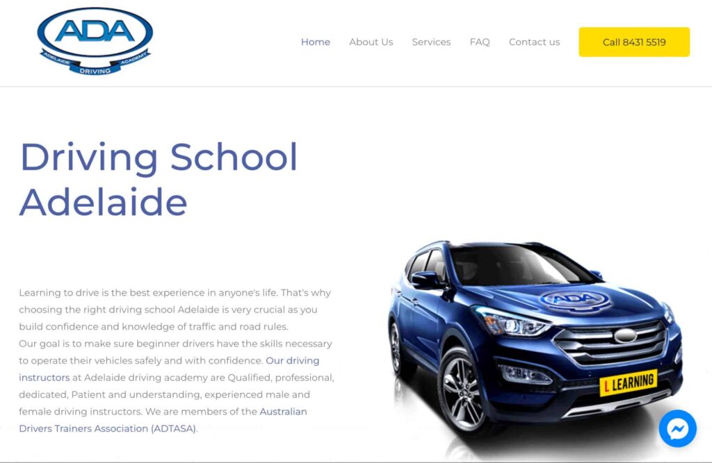 Adelaide Driving Academy's Homepage