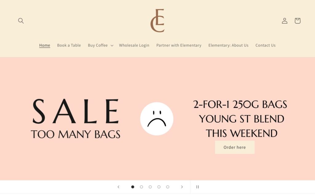 Elementary Coffee's Homepage