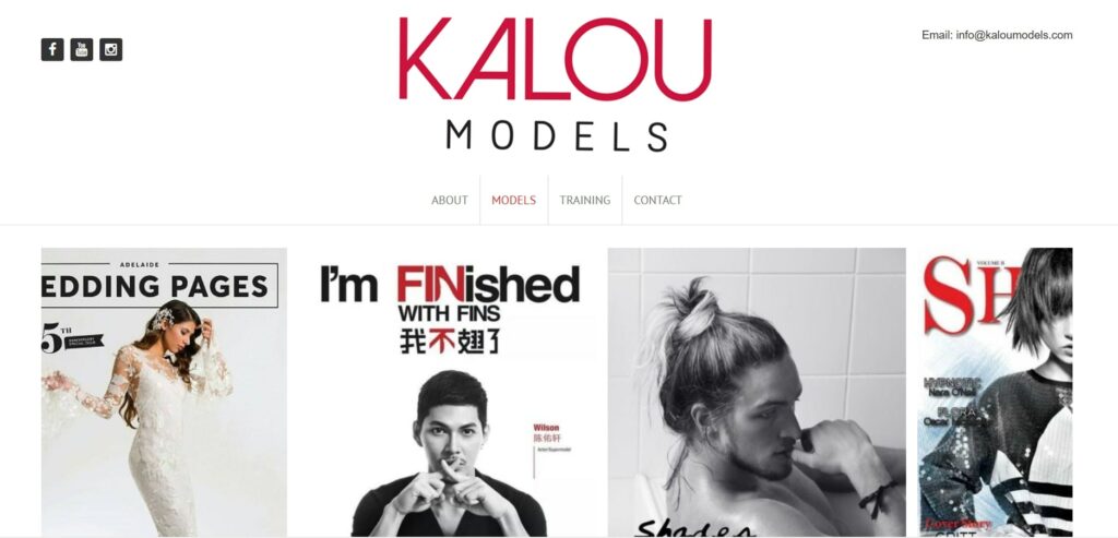 Kalou Models Homepage