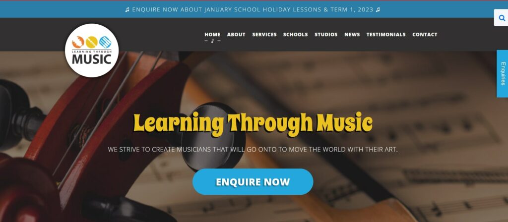 Learning Through Music's Homepage