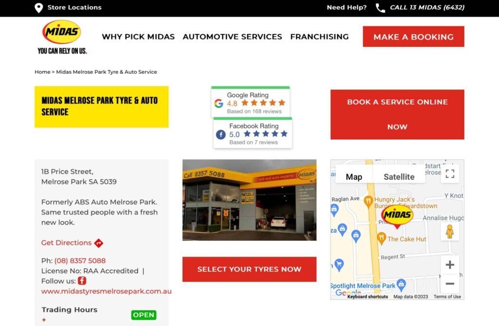 Midas Melrose Park's Homepage