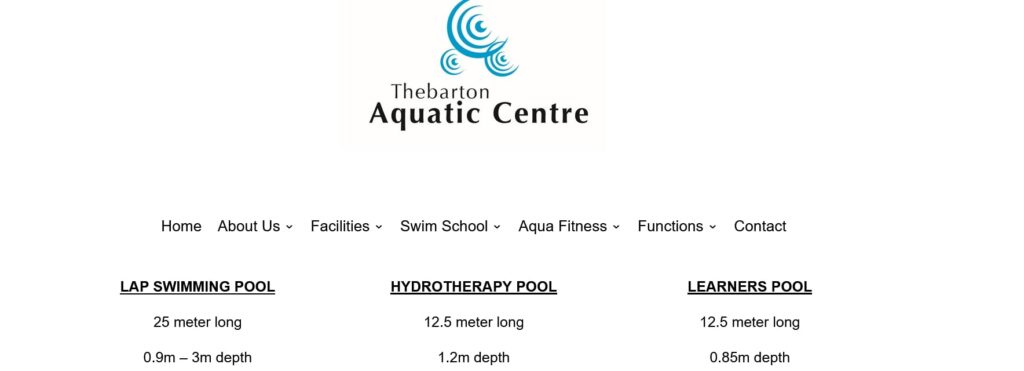 Thebarton Aquatic Centre's Homepage