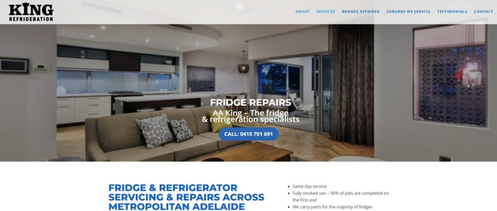 AA King Refrigeration's Homepage