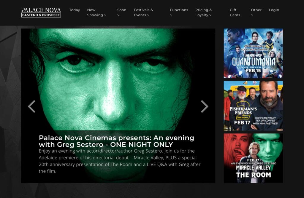 Palace Nova Eastend Cinemas's Homepage