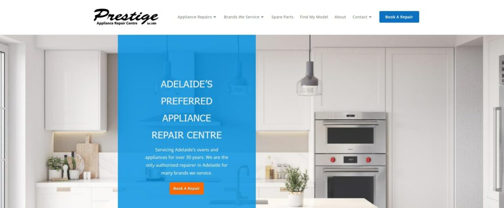 Prestige Appliance Repair Centre's Homepage