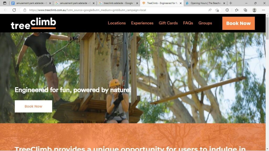 TreeClimb Adelaide's Homepage
