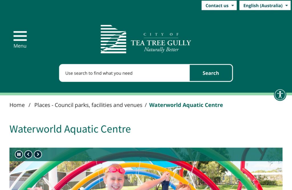 Waterworld Aquatic Centre's Homepage