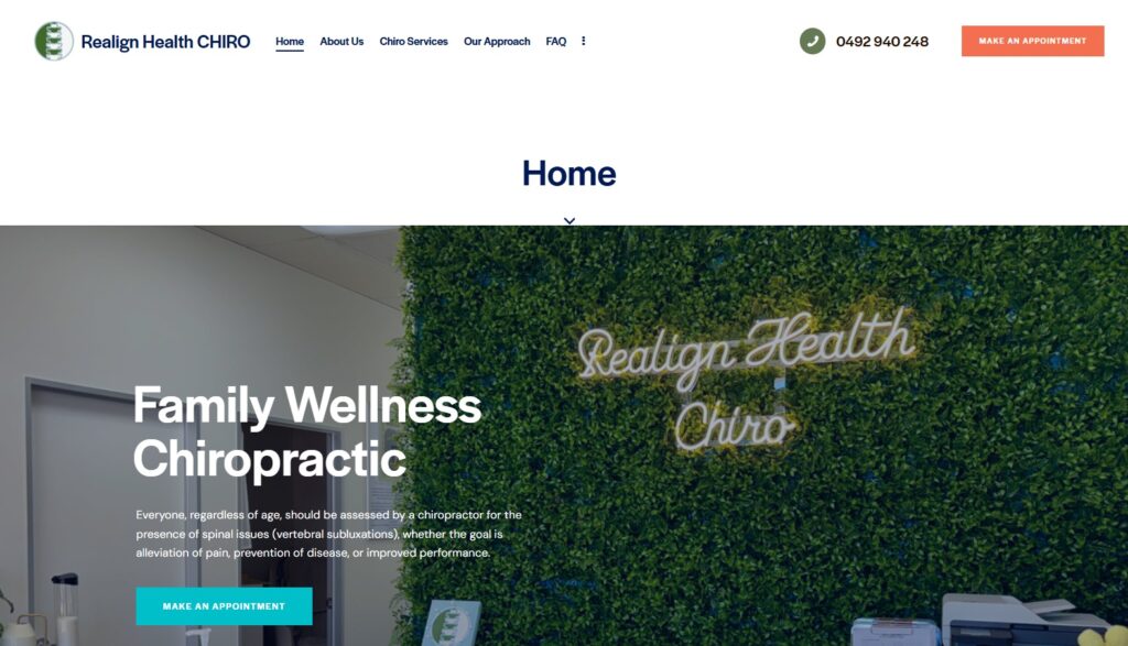 realign health chiro homepage